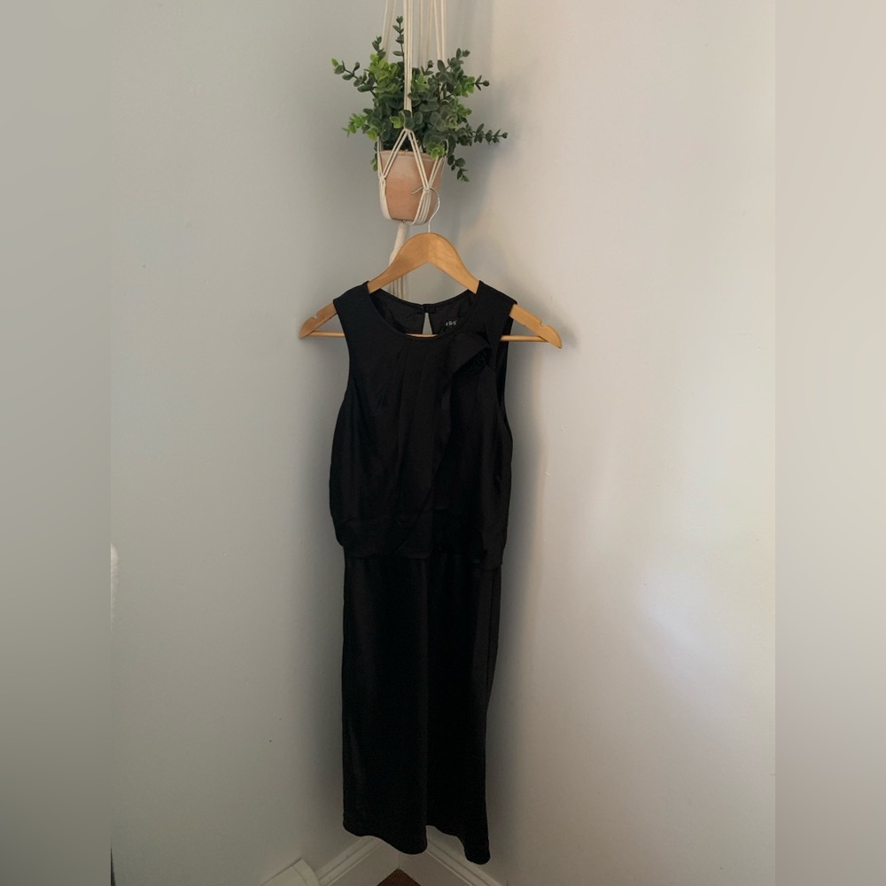 A-B-S by Collection Black  Midi Cocktail Dress Size 4